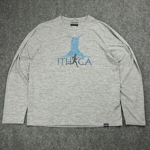 Patagonia Long Sleeve T Shirt Womens Medium Ithaca New York Finger Lakes Running